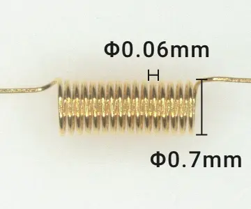 Gold plated Tungsten coil